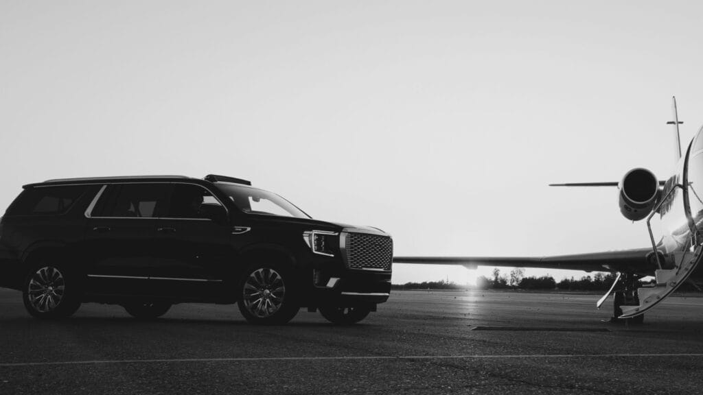 Kingston airport limo service with luxury SUV